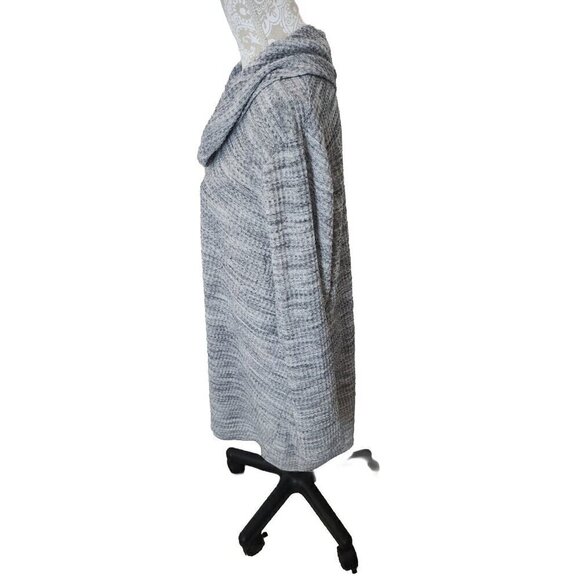 Lane Bryant Sweater Gray Space Dye Cowl Neck Women's 26 28 - Picture 4 of 7